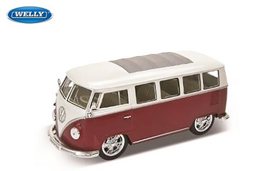 Welly 1/24 Volkswagen VW Bus Lowrider 1963 Red/White